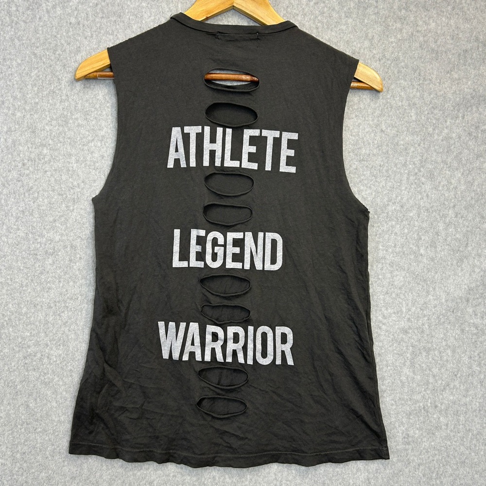 SoulCycle Tank Top Gray Distressed Athlete Legend Warrior Spin Workout Womens XS